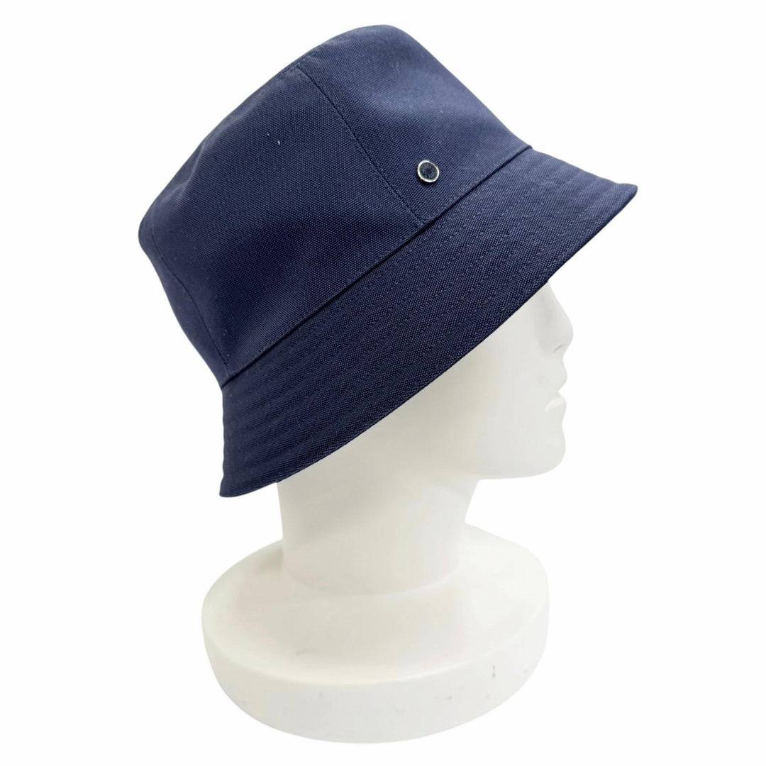 Excellent HERMES hat EDEN Serie Parts Bucket Hat Navy cotton Women 57