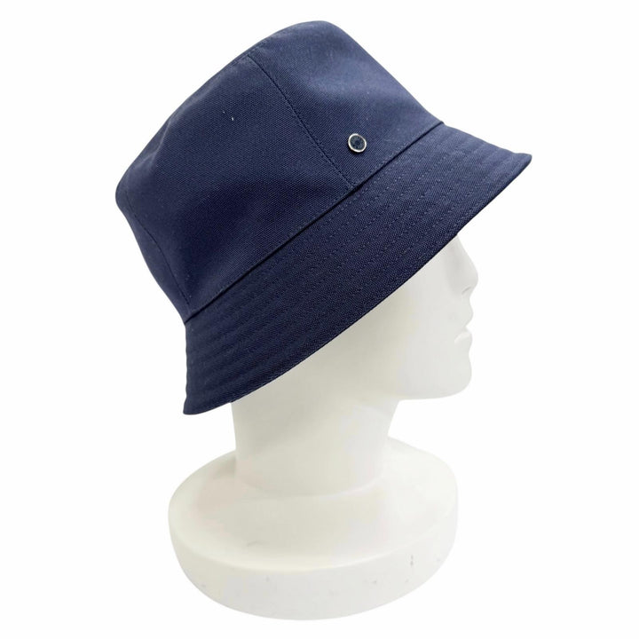 Excellent HERMES hat EDEN Serie Parts Bucket Hat Navy cotton Women 57