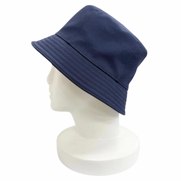 Excellent HERMES hat EDEN Serie Parts Bucket Hat Navy cotton Women 57