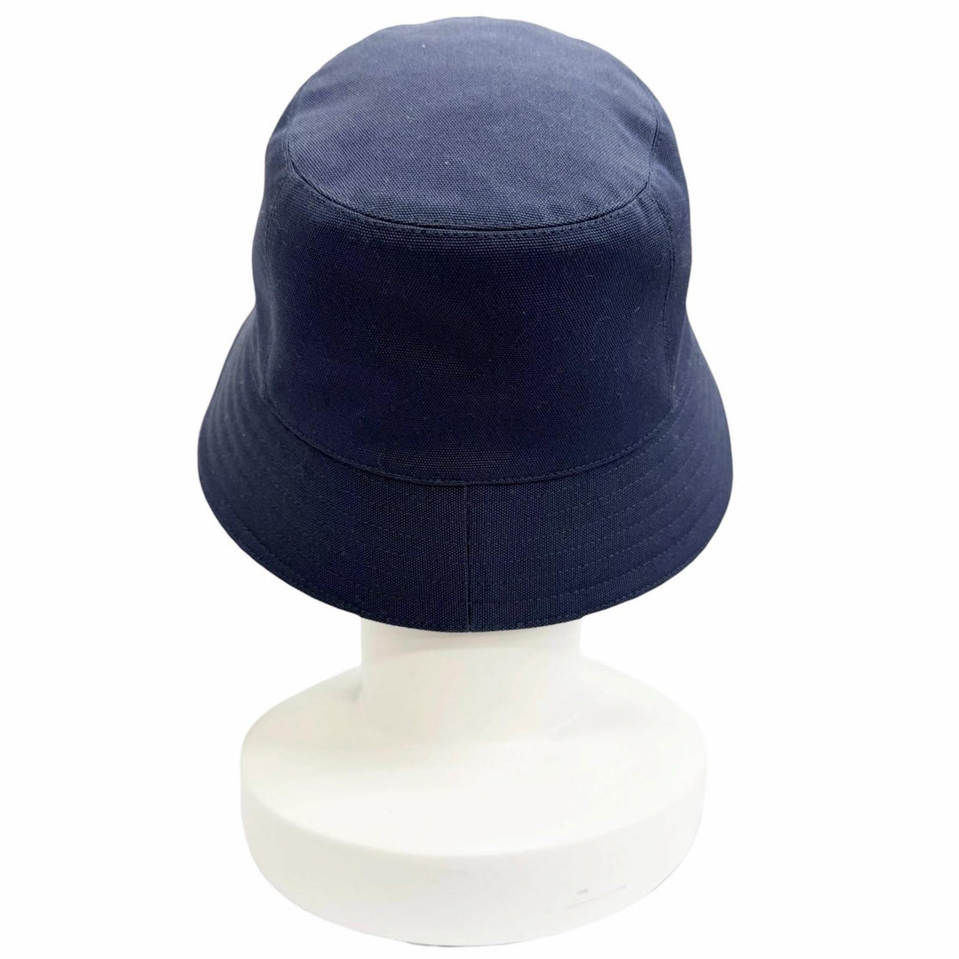 Excellent HERMES hat EDEN Serie Parts Bucket Hat Navy cotton Women 57