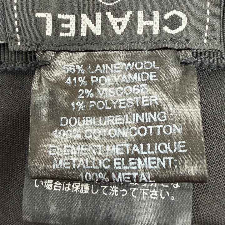 Great CHANEL hat black wool Women S