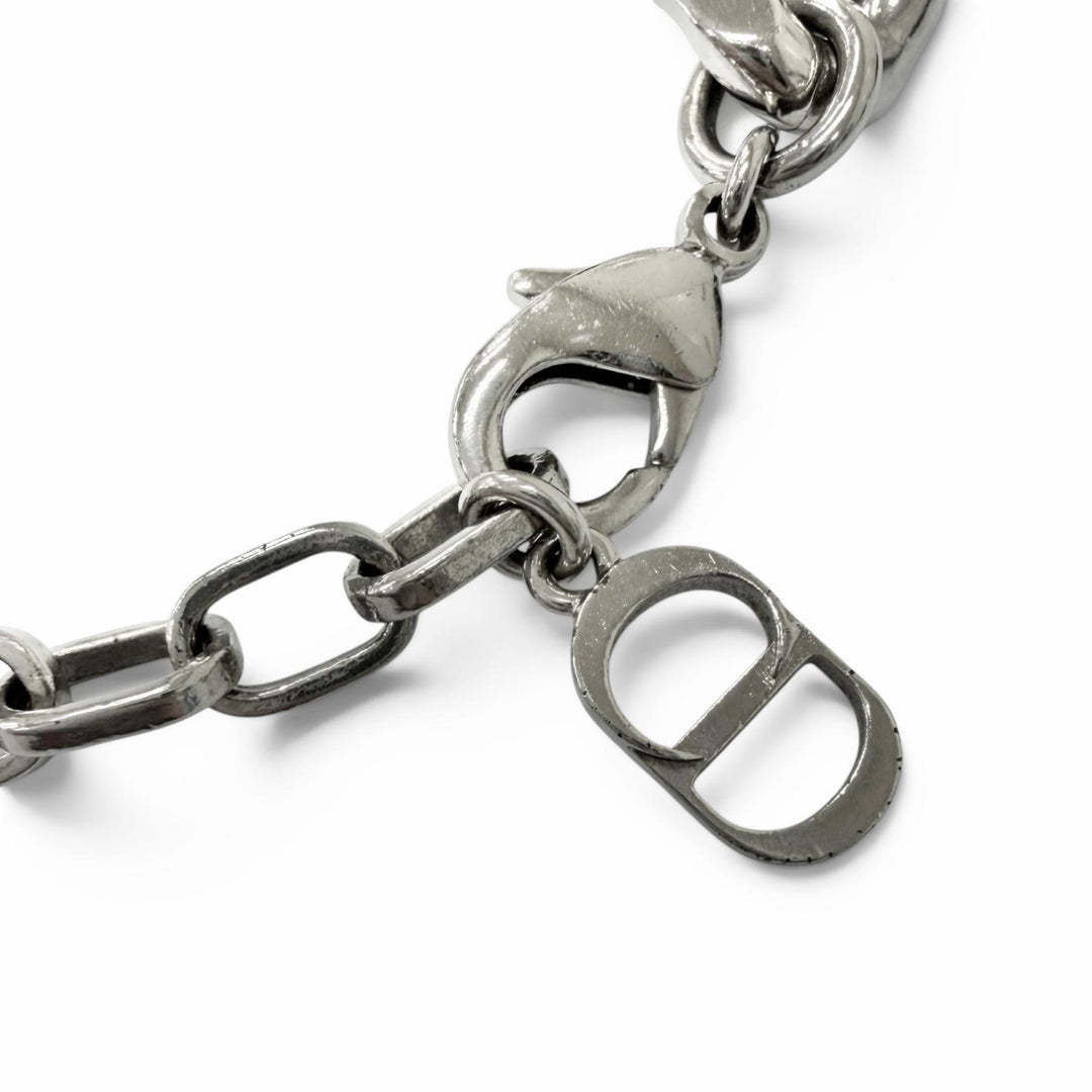 Great Christian Dior bracelet Couture with logo Silver mens
