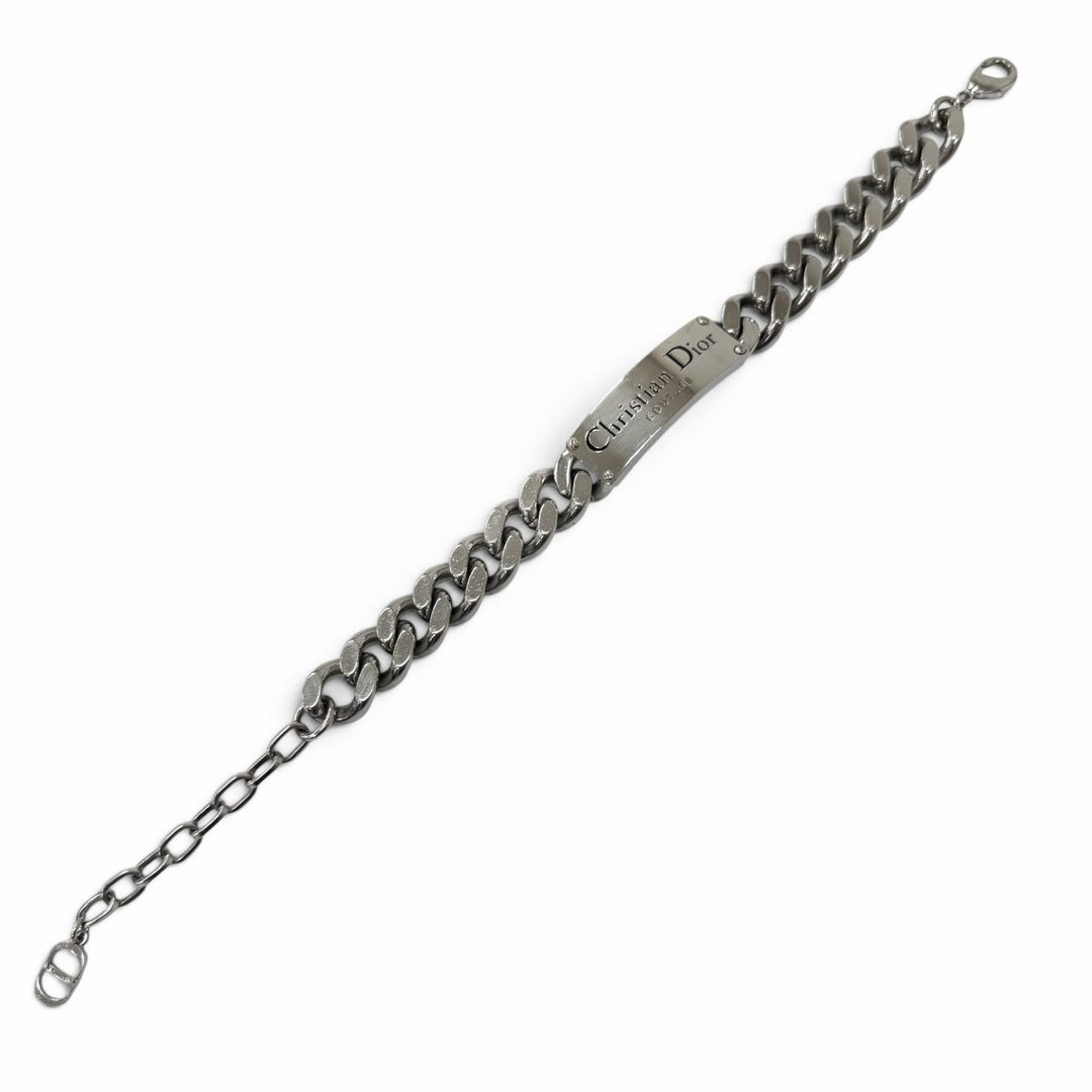 Great Christian Dior bracelet Couture with logo Silver mens