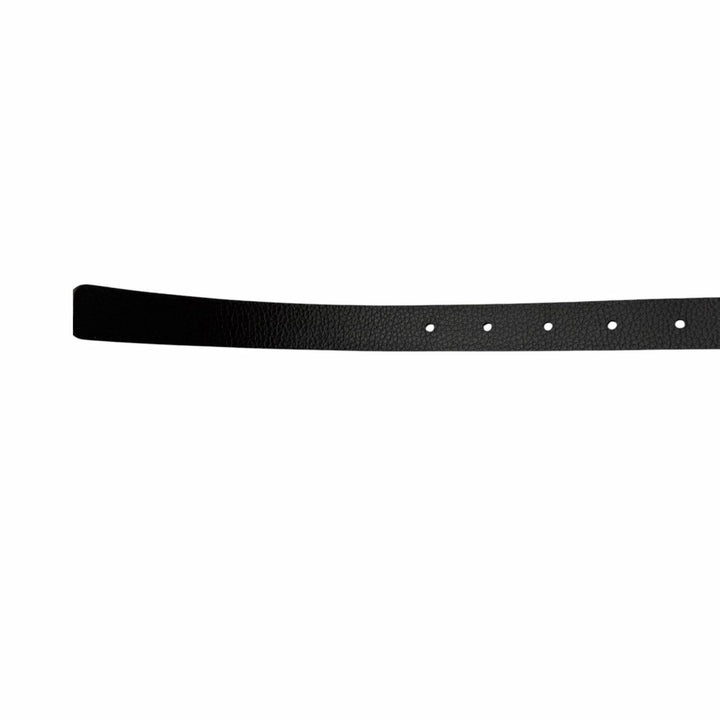Pristine Dunhill belt Silver pin buckle black leather mens CO0917