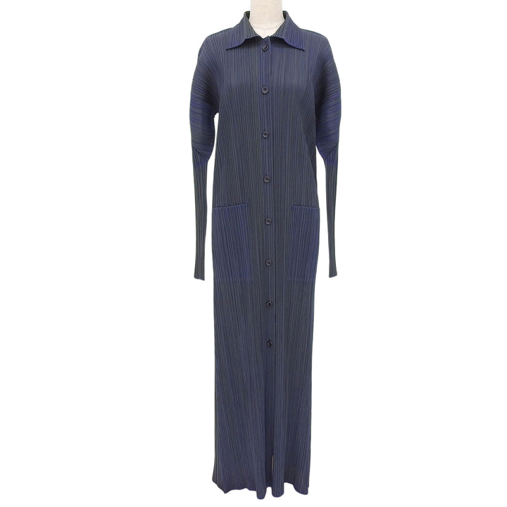 Excellent PLEATS PLEASE one piece Long shirt Green system Women 4 PP64-JA522