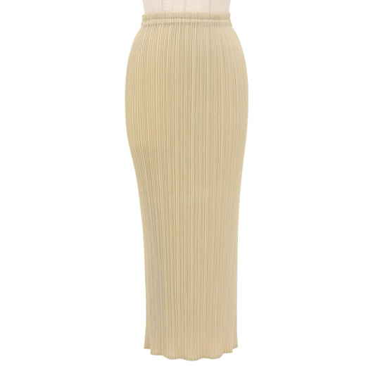 Excellent PLEATS PLEASE Pleated skirt beige polyester Women 3 PP05-JG001