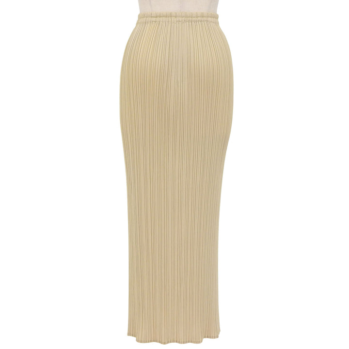 Excellent PLEATS PLEASE Pleated skirt beige polyester Women 3 PP05-JG001
