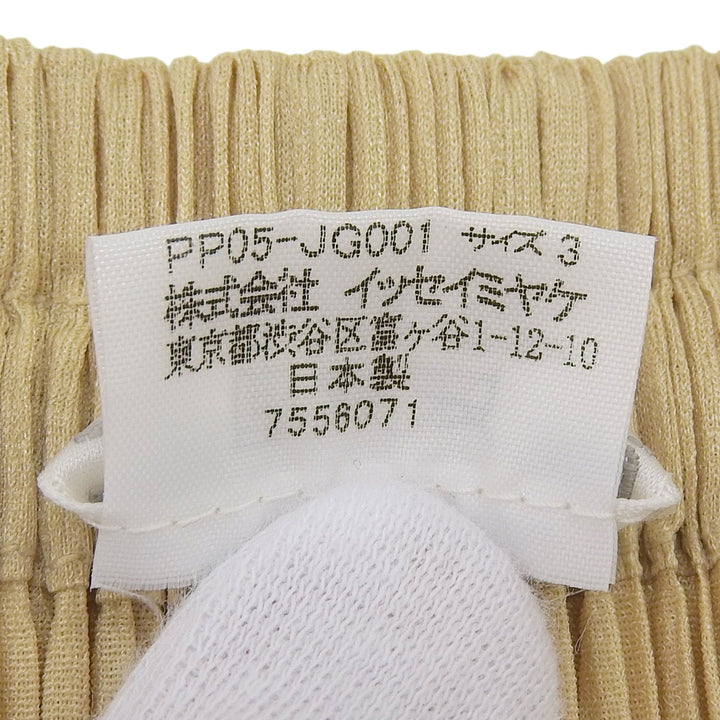 Excellent PLEATS PLEASE Pleated skirt beige polyester Women 3 PP05-JG001