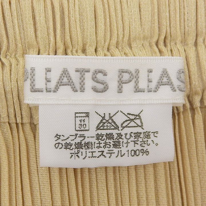 Excellent PLEATS PLEASE Pleated skirt beige polyester Women 3 PP05-JG001