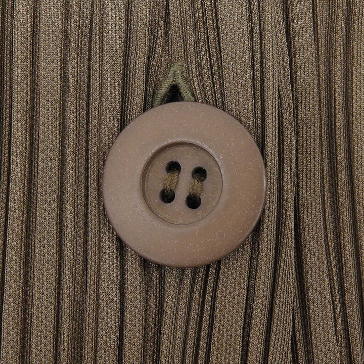 Excellent PLEATS PLEASE Jacket cardigan Khaki polyester Women 2 PP51-JA451