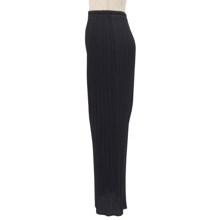 Excellent PLEATS PLEASE skirt Pleated long black polyester Women 2 PP05-JG001
