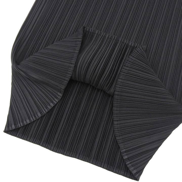Excellent PLEATS PLEASE skirt Pleated long black polyester Women 2 PP05-JG001