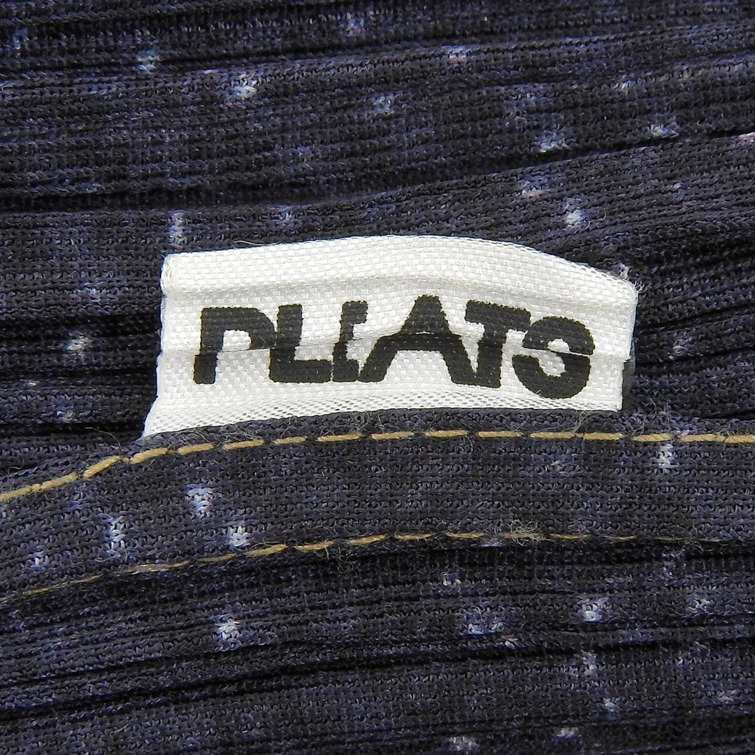 Great PLEATS PLEASE Pleated skirt denim transfer Navy Women 2 PP94-JG646