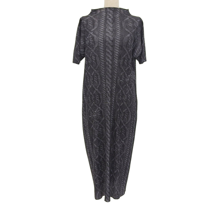 Excellent PLEATS PLEASE one piece gray polyester Women 4 PP83-JH934