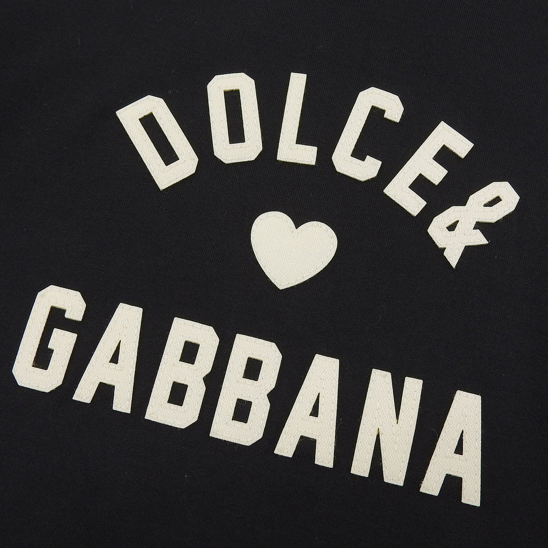 Pristine DOLCE&GABBANA Short sleeve T-shirt black cotton Women 36