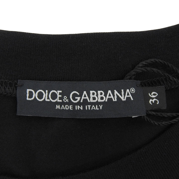 Pristine DOLCE&GABBANA Short sleeve T-shirt black cotton Women 36