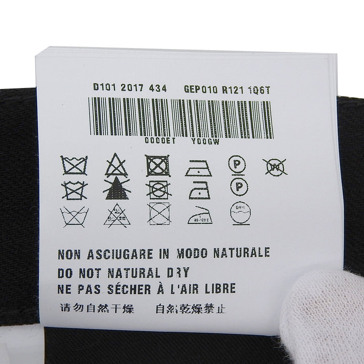 Pristine PRADA Denim pants Cotton pants with logo patch. black mens 33