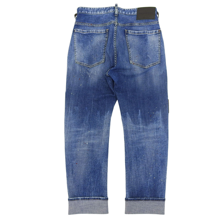 Great DSQUARED2 Denim pants BIG BROTHER JEAN Indigo cotton mens 46 S74LB1550
