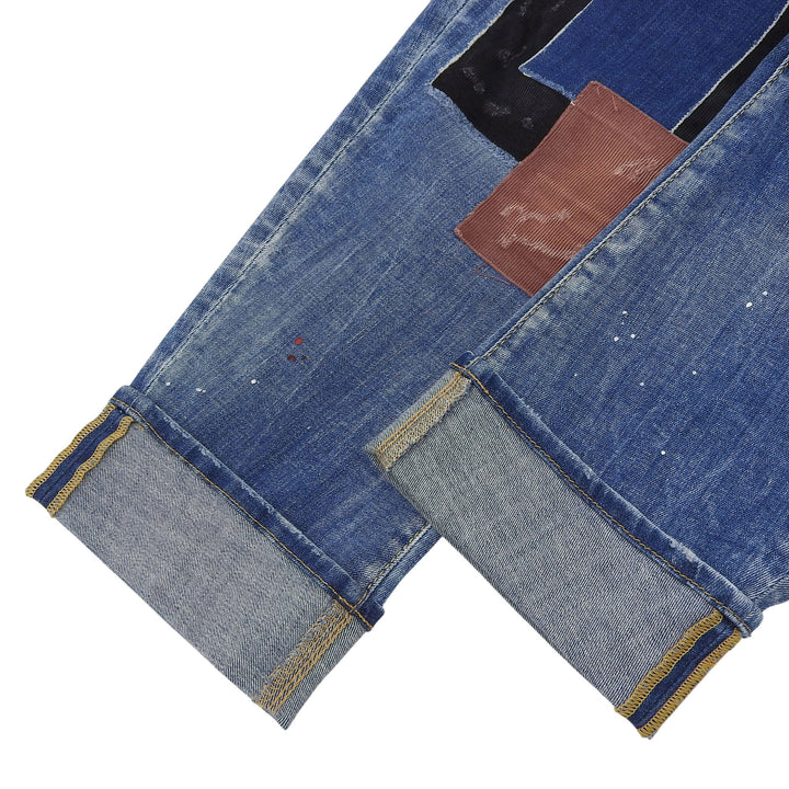 Great DSQUARED2 Denim pants BIG BROTHER JEAN Indigo cotton mens 46 S74LB1550