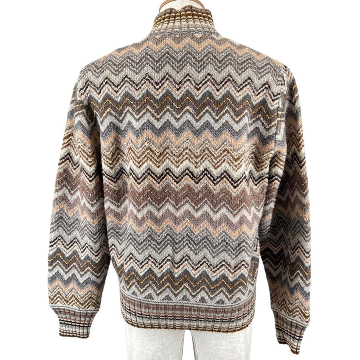 Great Missoni Jacket Zip-up high-neck knit Multi mohair mens IT 48