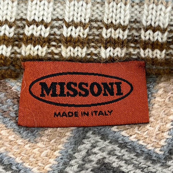 Great Missoni Jacket Zip-up high-neck knit Multi mohair mens IT 48