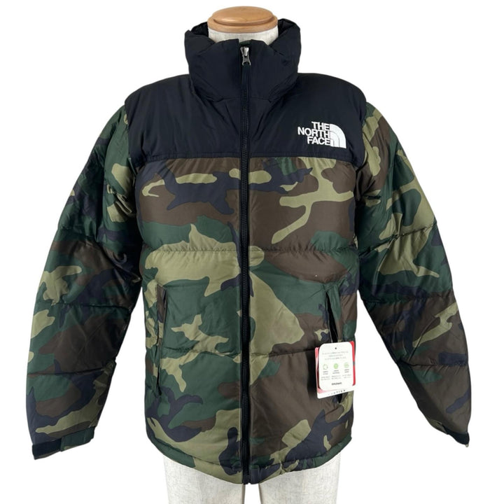 Pristine THE NORTH FACE Down jacket Novelty Nuptse Jacket Camouflage S ND91632