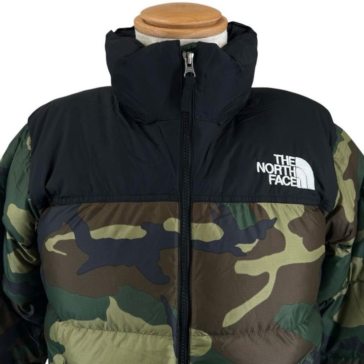 Pristine THE NORTH FACE Down jacket Novelty Nuptse Jacket Camouflage S ND91632