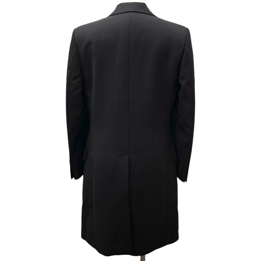 Great DOLCE&GABBANA coat Peaked Label black Virgin wool 44