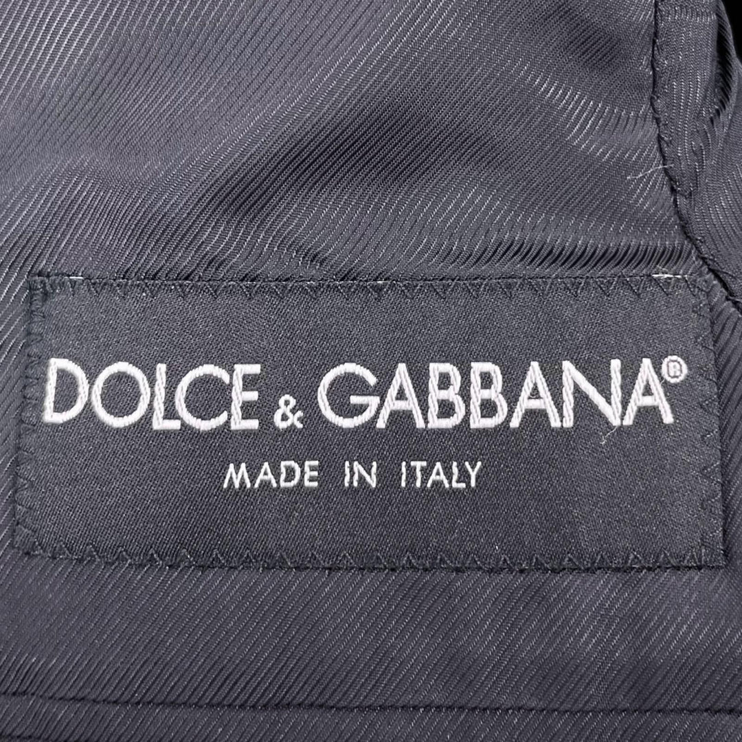Great DOLCE&GABBANA coat Peaked Label black Virgin wool 44