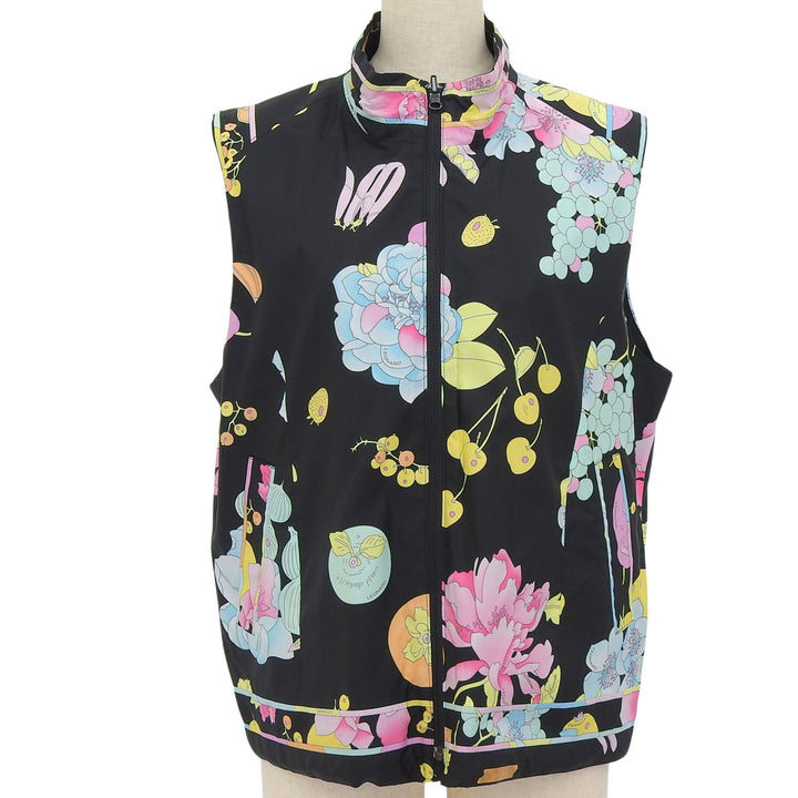 Great LEONARD SPORT Best Reversible floral pattern black polyester Women 44
