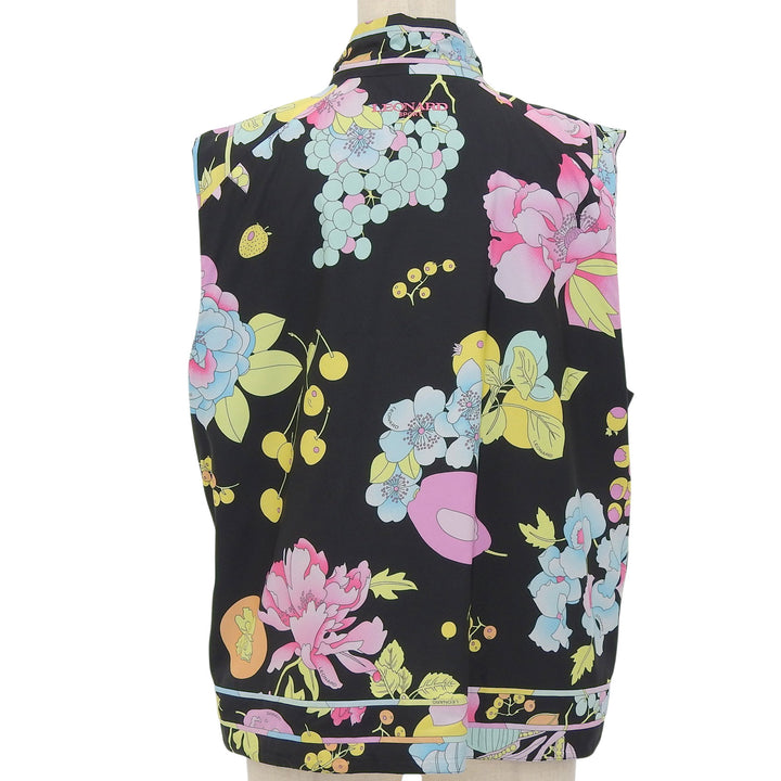 Great LEONARD SPORT Best Reversible floral pattern black polyester Women 44