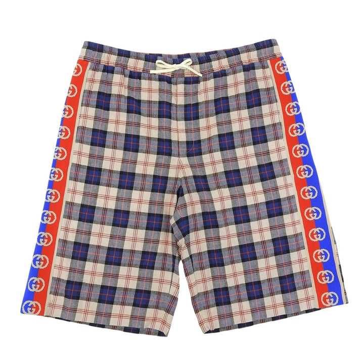 Great GUCCI Pants Interlocking G Sideline Half Multi cotton mens 50 625893