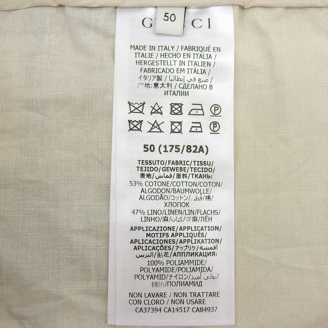 Great GUCCI Pants Interlocking G Sideline Half Multi cotton mens 50 625893