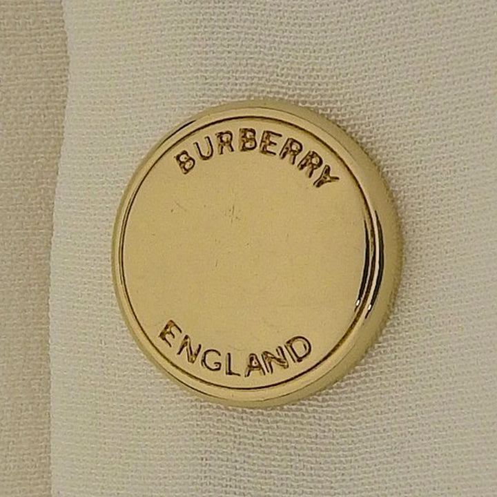 Excellent BURBERRY Long sleeve shirt off white silk Women 36 8042483