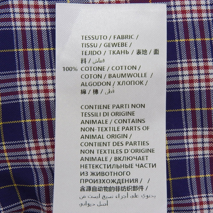 Excellent GUCCI Short sleeve shirt Michele period blue cotton mens 46 557391