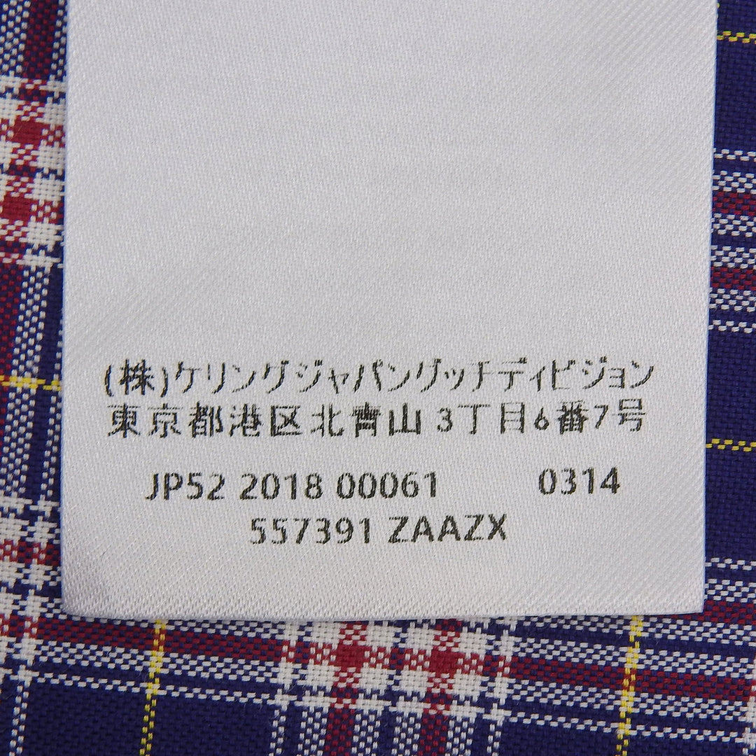Excellent GUCCI Short sleeve shirt Michele period blue cotton mens 46 557391