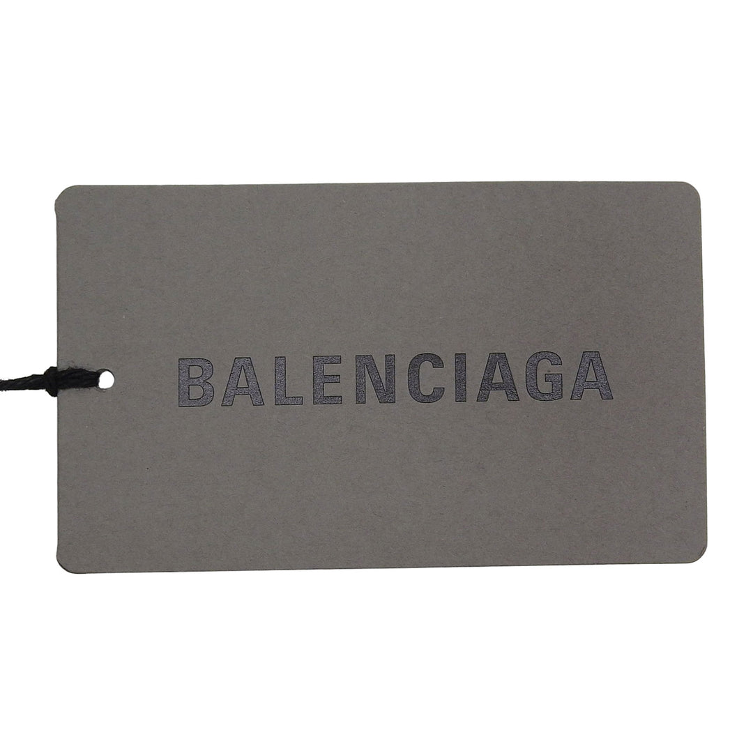 Pristine BALENCIAGA skirt Leather patch side zip denim black cotton 34 657637