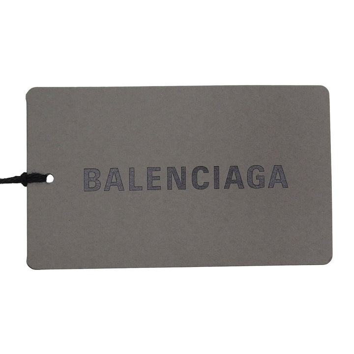 Pristine BALENCIAGA skirt Leather patch side zip denim black cotton 34 657637