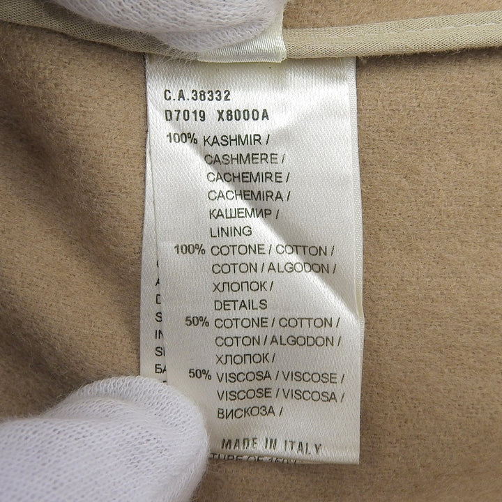 Great Agnona Jacket Stand collar Zip up light brown cashmere Women 40