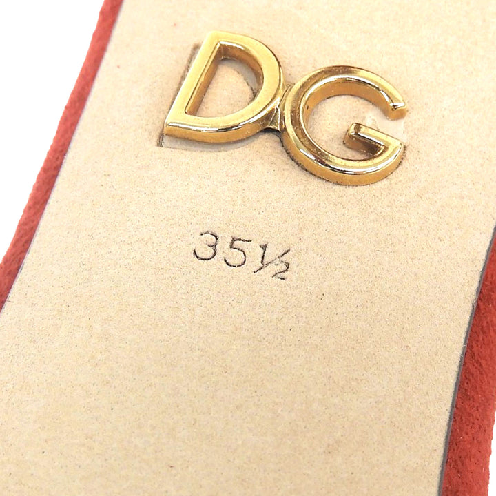 Excellent DOLCE&GABBANA pumps Red leather Women 35.5
