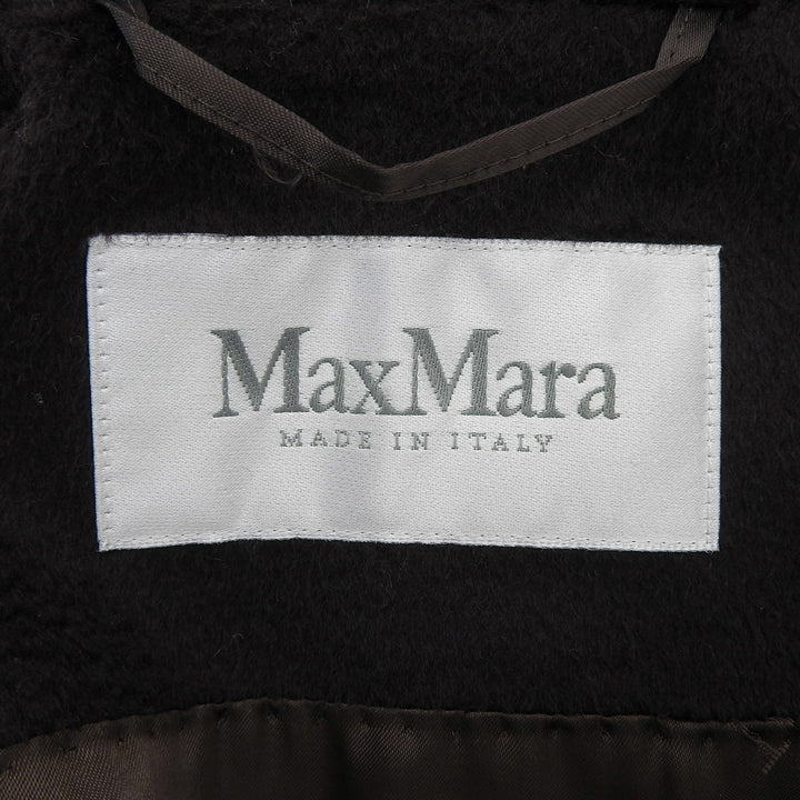 Pristine Max Mara coat Big Collar Long Brown wool Women