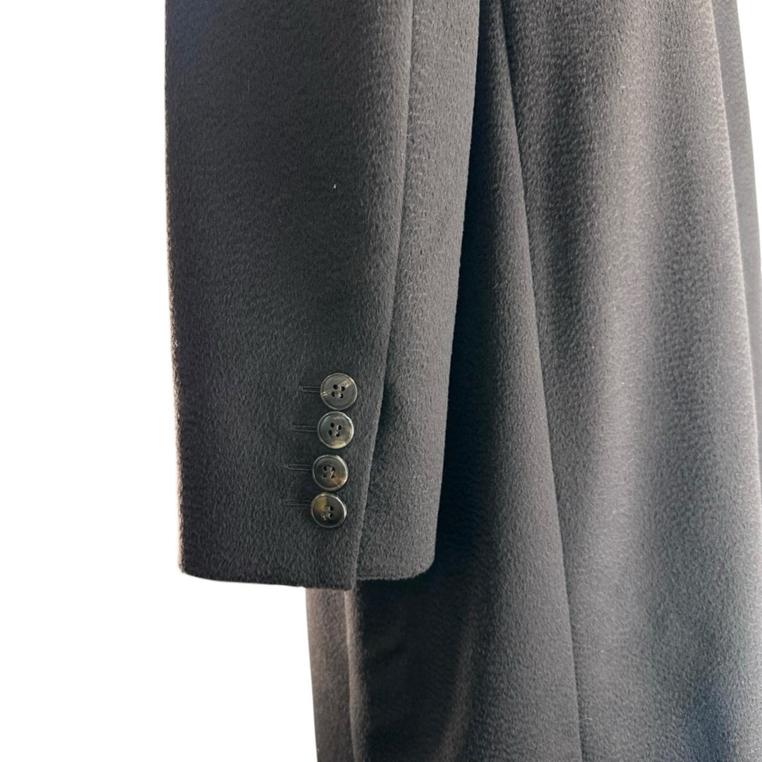 Pristine Max Mara coat Big Collar Long Brown wool Women IT 38