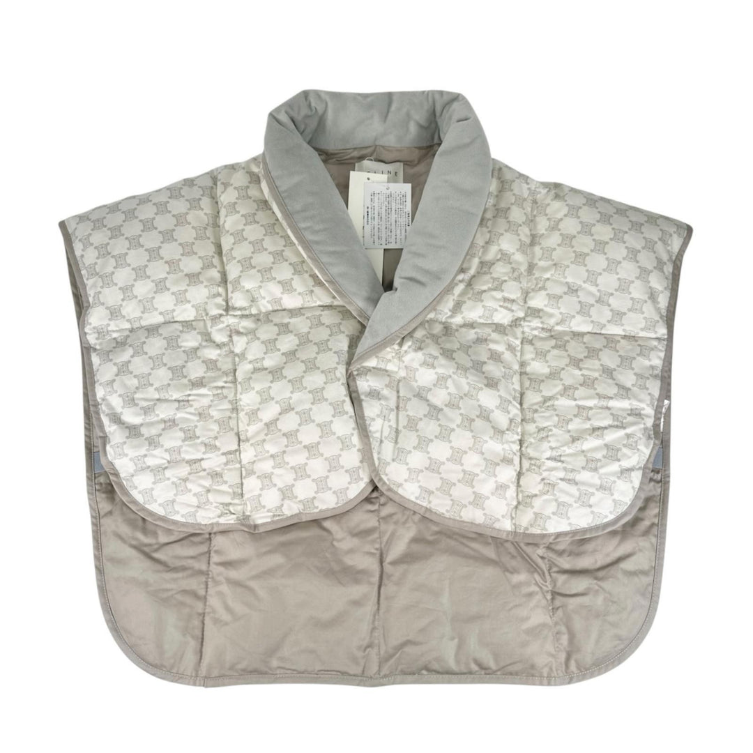 Pristine CELINE Down vest Macadam print sleeper Gurege cotton Women