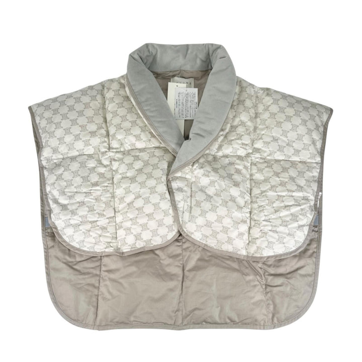 Pristine CELINE Down vest Macadam print sleeper Gurege cotton Women