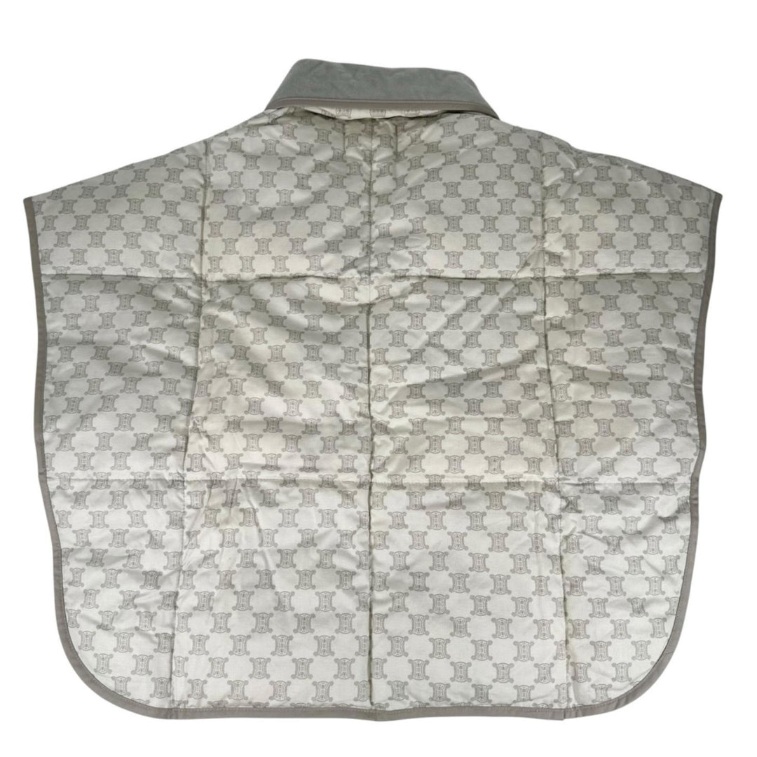 Pristine CELINE Down vest Macadam print sleeper Gurege cotton Women