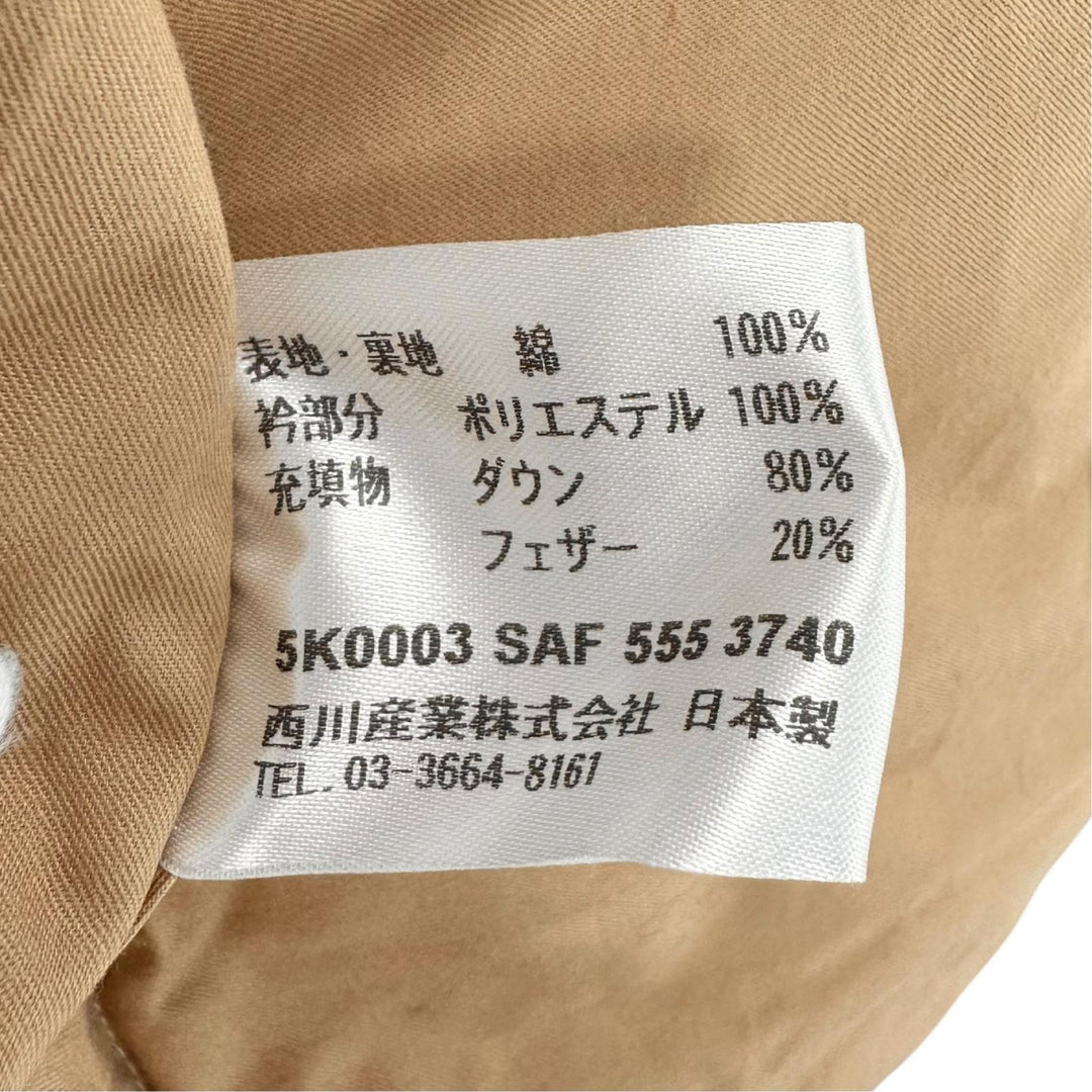 Pristine CELINE Down vest Macadam Pattern Quilted Sleeper Brown cotton Women