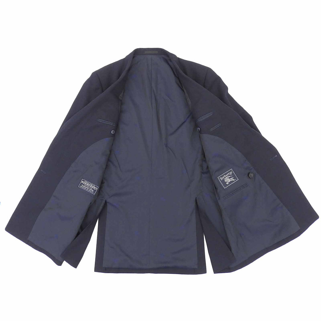 Great Burberrys Jacket Gold logo button double-breasted blazer Navy wool mens
