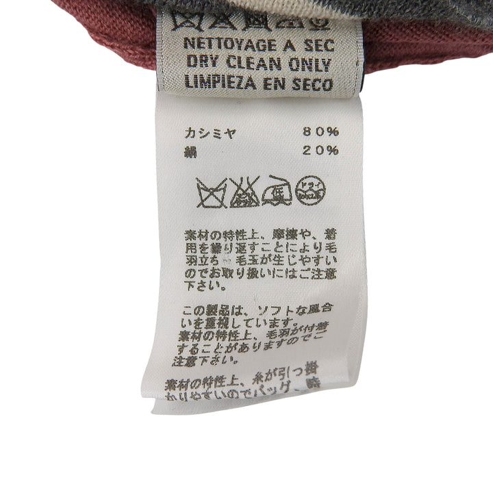 Great HERMES knit Crew neck, long sleeves Pink cashmere mens S