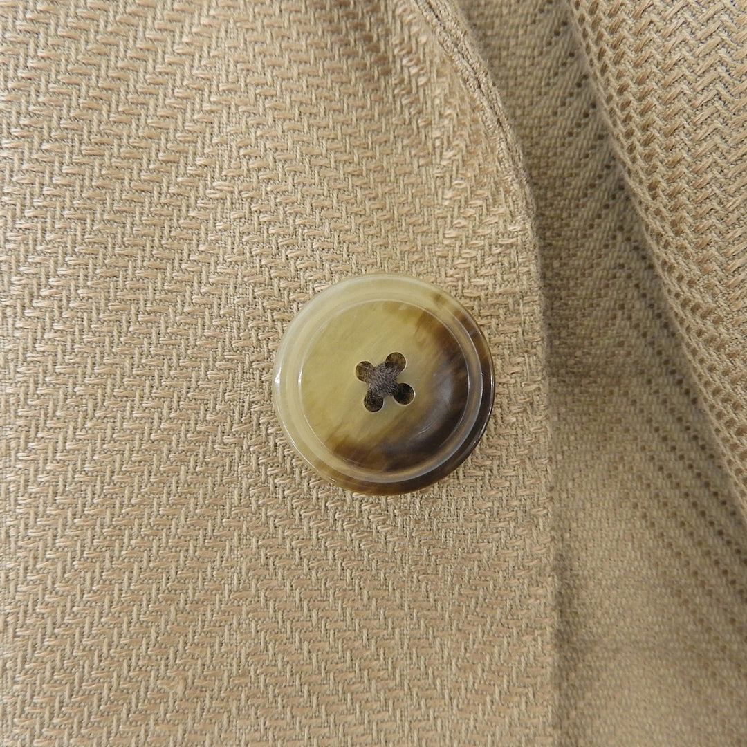 Pristine EMPORIO ARMANI Jacket Peak lapel light brown cotton mens 52