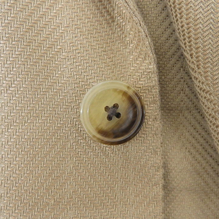 Pristine EMPORIO ARMANI Jacket Peak lapel light brown cotton mens 52